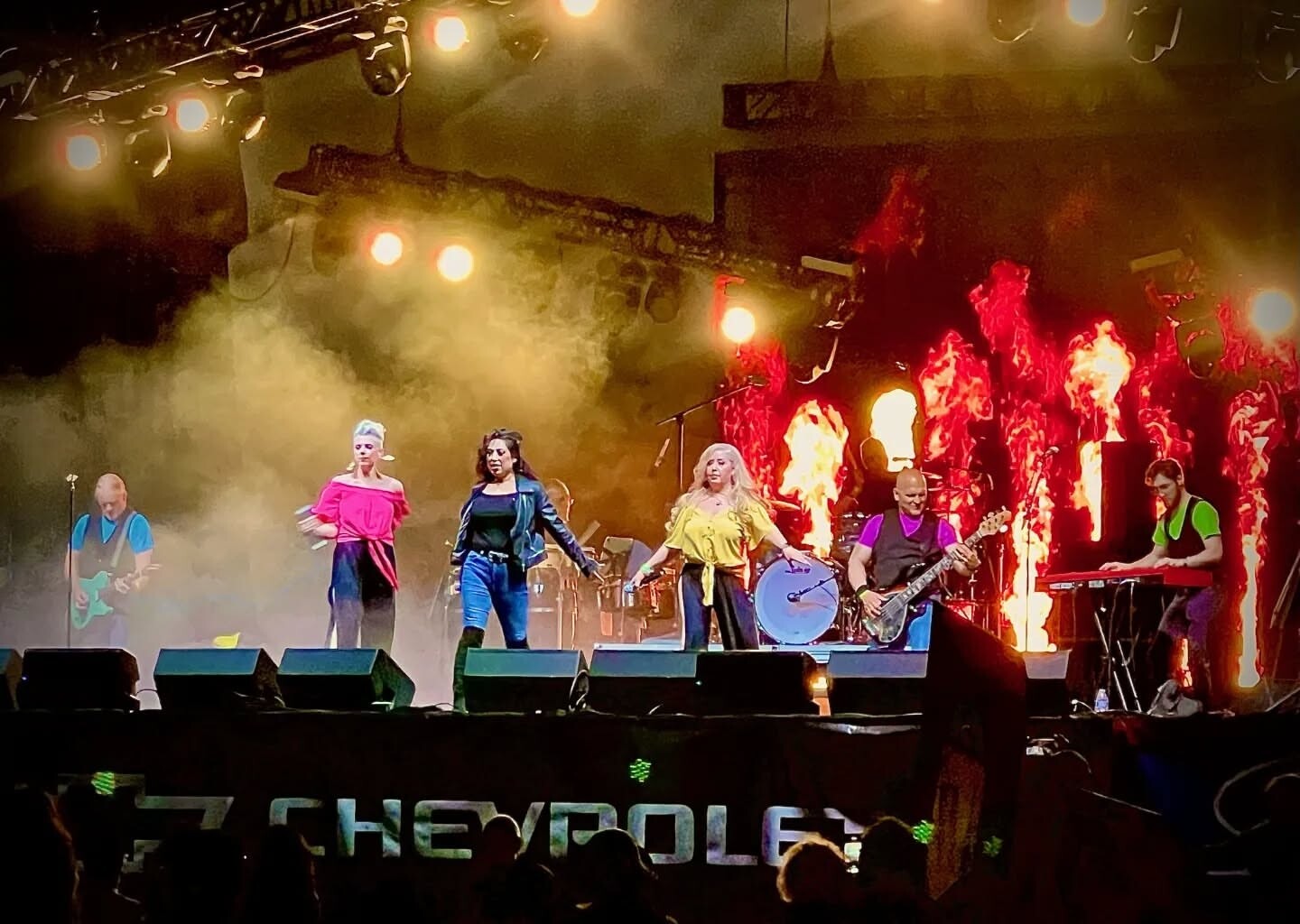 L.A. Sound Machine performing on stage at the San Diego County Fair.